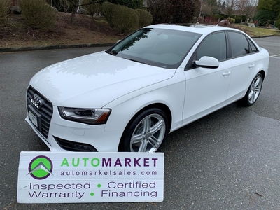 Used 2014 Audi A4 2.0T QUATTRO STUNNING FINANCE WARRANTY INSPECTED W/ BCAA MBSHP! for Sale in Surrey, British Columbia