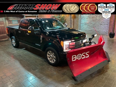 Used 2017 Ford F-250 Super Duty Platinum FX4 - Boss Plow, Pano Roof, Htd/Cooled Lthr, Nav for Sale in Winnipeg, Manitoba