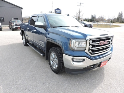 Used 2017 GMC Sierra 1500 SLT 5.3L Crew Cab 4X4 Leather Sunroof 6-Passenger for Sale in Gorrie, Ontario