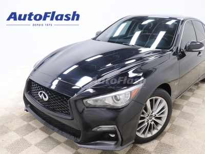 Used 2018 Infiniti Q50 LUXE, 2.0T, CAMERA DE RECUL, TOIT OUVRANT for Sale in Saint-Hubert, Quebec