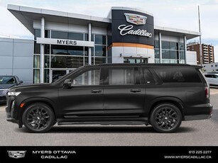 New 2024 Cadillac Escalade ESV Sport Platinum SPORT PLATINUM ESV! NIGH VISION, 6.2 V8, BLACK ON BLACK for Sale in Ottawa, Ontario
