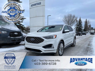 2021 Ford Edge Titanium Panoramic Roof, Cold Weather Package,...