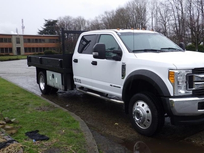 Used 2017 Ford F-550 Crew Cab 8-Foot Flatdeck Dually Diesel 4WD for Sale in Burnaby, British Columbia