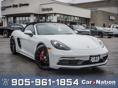Used 2018 Porsche Boxster 718 GTS Roadster LOW KM'S for Sale in Burlington, Ontario