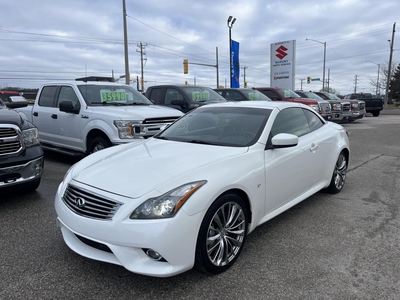 Used 2014 Infiniti Q60 Sport Convertible ~Backup Cam ~Leather ~Bluetooth for Sale in Barrie, Ontario