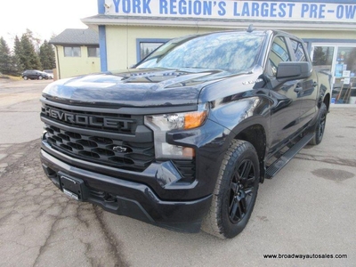 Used 2022 Chevrolet Silverado 1500 LIKE NEW CUSTOM-EDITION 6 PASSENGER 2.7L - TURBO.. 4X4.. CREW-CAB.. SHORTY.. TOUCH SCREEN DISPLAY.. BACK-UP CAMERA.. BLUETOOTH SYSTEM.. for Sale in Bradford, Ontario