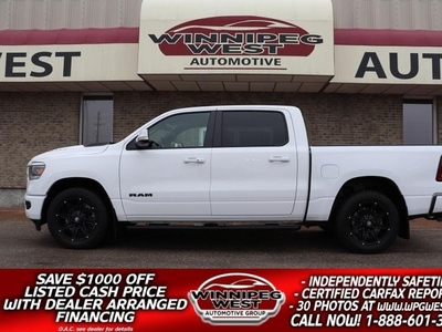 Used 2022 RAM 1500 SPORT GT EDITION, LOADED, VERY SHARP & CLEAN! for Sale in Headingley, Manitoba