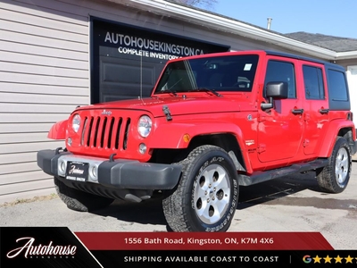 Used 2014 Jeep Wrangler Unlimited Sahara BOTH HARD TOP & SOFT TOP INCLUDED for Sale in Kingston, Ontario