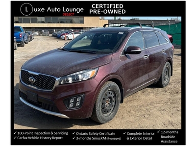 Used 2016 Kia Sorento SX 3.3L V6, LEATHER, SUNROOF, HEATED/COOLED SEATS! for Sale in Orleans, Ontario