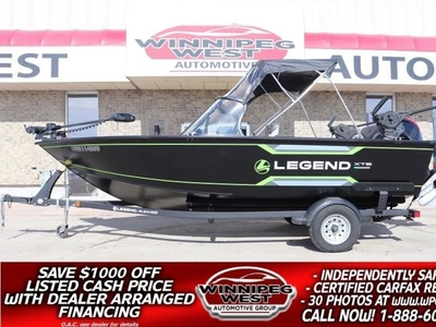 Used 2022 Legend 18XTE Sport ULTIMATE PKG, 115HP MERC PRO XC, FULLY EQUIPPED! for Sale in Headingley, Manitoba