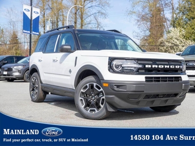 New 2024 Ford Bronco Sport Outer Banks 300A SYNC 3, HEATED SEAT / MIRROR, REMOTE START for Sale in Surrey, British Columbia