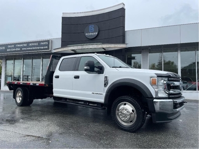 Used 2020 Ford F-550 XLT DRW 4WD DIESEL PWR SEAT FLAT DECK GOOSE HITCH for Sale in Langley, British Columbia