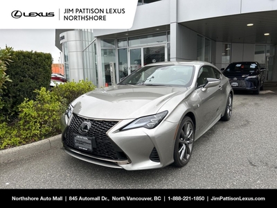 Used 2020 Lexus RC AWD 6A / F-Spot Series 2 / One Owner / Local Car for Sale in North Vancouver, British Columbia