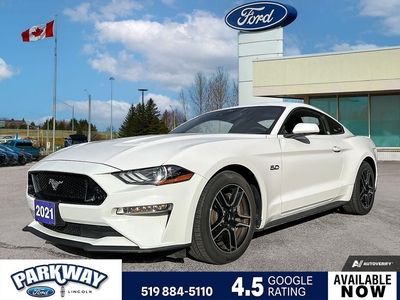 Used 2021 Ford Mustang GT ONE OWNER 460 HP AUTOMATIC for Sale in Waterloo, Ontario