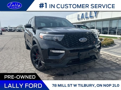 Used 2022 Ford Explorer ST, Leather, One Owner, Local Trade!! for Sale in Tilbury, Ontario