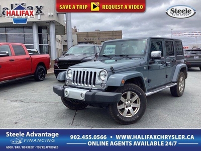 Used 2015 Jeep Wrangler Unlimited Sahara - MANUAL, NAV, HEATED LEATHER SEATS, POWER EQUIPMENT, HARD TOP, NO ACCIDENTS for Sale in Halifax, Nova Scotia
