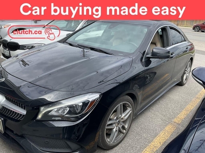 Used 2018 Mercedes-Benz CLA-Class 250 AWD w/ Apple CarPlay & Android Auto, Rearview Cam, Bluetooth for Sale in Toronto, Ontario