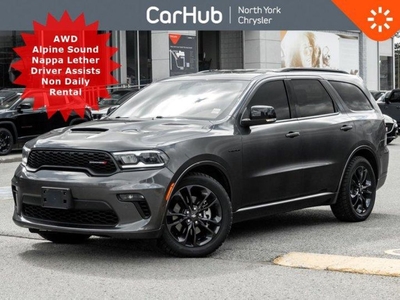 Used 2021 Dodge Durango R/T Sunroof Vented Nappa Seats 10.1'' Screen 7 Seater HEMI V8 for Sale in Thornhill, Ontario