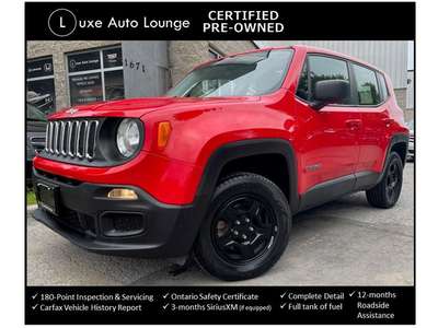 2016 Jeep Renegade SPORT 4WD, POWER GROUP, A/C, CRUISE, KEYLESS