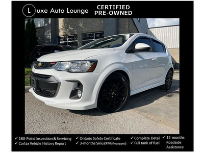 2017 Chevrolet Sonic PREMIER WITH RS PKG! AUTO, LEATHER ,SUNROO