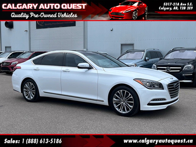 2017 Genesis G80 TECHNOLOGY/AWD/NAVI/B.CAM/HUD/LEATHER/ROOF