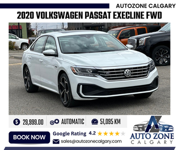 2020 Volkswagen Passat Execline FWD | $255.00 Bi-Weekly
