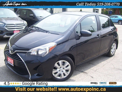 2015 Toyota Yaris LE,Auto,A/C,Gas Saver,Certified,Key Less,New