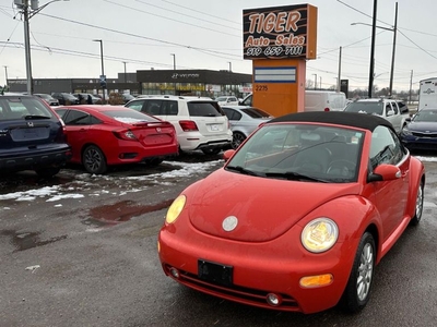 Used 2004 Volkswagen New Beetle CONVERTIBLE*MANUAL*VERY CLEAN*ONLY 184KMS*CERT for Sale in London, Ontario