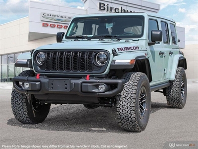 New 2024 Jeep Wrangler Rubicon Factory Order - Arriving Soon for Sale in Winnipeg, Manitoba