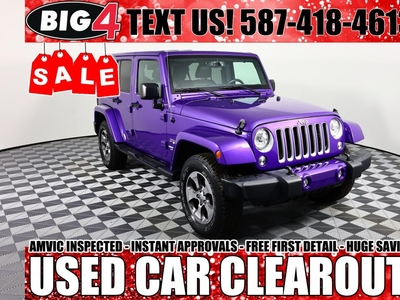 Used 2017 Jeep Wrangler Unlimited Sahara for Sale in Tsuut'ina Nation, Alberta
