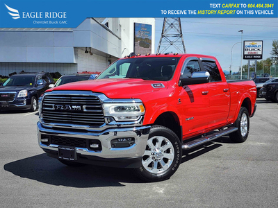 2021 RAM 3500 Laramie 4x4, Leather steering wheel, ParkView R...