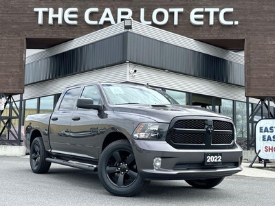 Used 2022 RAM 1500 Classic EXPRESS 4X4 CREW CAB 5.7' BOX PREVIOUS DAILY RENTAL - APPLE CARPLAY/ANDROID AUTO, HEATED SEATS/STEERING WHEEL, BACK UP CAM!! for Sale in Sudbury, Ontario