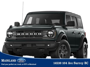 New 2024 Ford Bronco Big Bend 221A 2.3L 4CYL, AUTO, HARD TOP, REAR CAMERA for Sale in Surrey, British Columbia