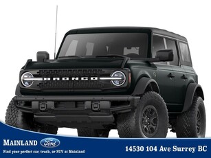New 2024 Ford Bronco Wildtrak 300A HARD TOP, SLIDE-OUT TAILGATE, BRUSH GUARD for Sale in Surrey, British Columbia