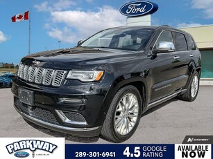 Used 2018 Jeep Grand Cherokee Summit MOONROOF LEATHER NAVIGATION SYSTEM for Sale in Waterloo, Ontario