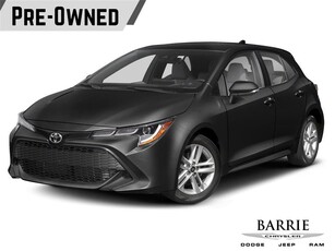 Used 2019 Toyota Corolla Hatchback PLATINUM WARRANTY INCLUDED HEATED SEATS REVERSE CAMERA CERTIFIED FREE OIL AND FILTER CHANGE for Sale in Barrie, Ontario