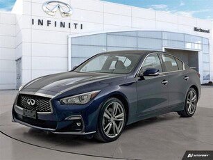 Used 2021 Infiniti Q50 Sport Tech One Owner Low KM's for Sale in Winnipeg, Manitoba
