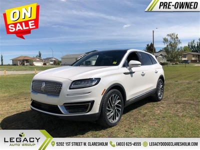 Used Lincoln Nautilus 2019 for sale in Claresholm, Alberta