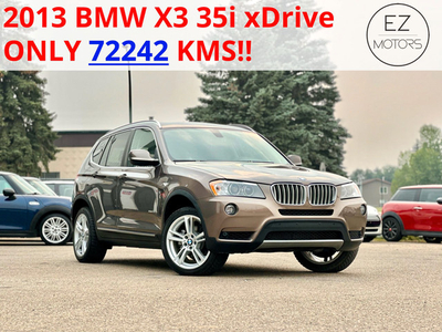 2013 BMW X3 35i xDrive--ONLY 72242 KMS!! ONE OWNER!