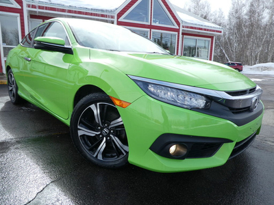 2016 Honda Civic Coupe Touring, Navigation , Leather, Low KM's