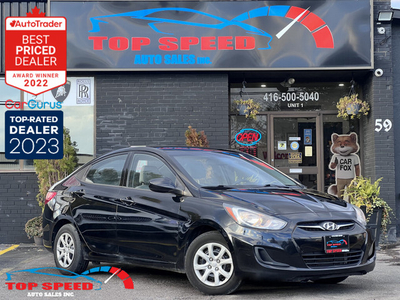 2012 Hyundai Accent 4dr Sdn | ACTIVE ECO MODE | ACCIDENT-FREE