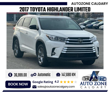 2017 Toyota Highlander Limited | $364 Bi-Weekly