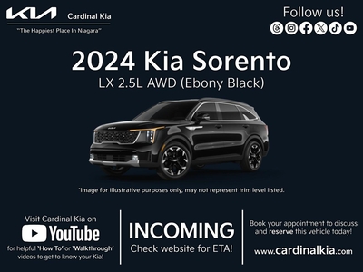New 2024 Kia Sorento LX for Sale in Niagara Falls, Ontario