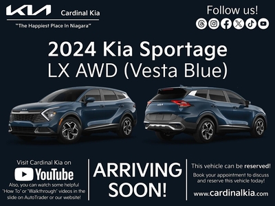 New 2024 Kia Sportage LX for Sale in Niagara Falls, Ontario