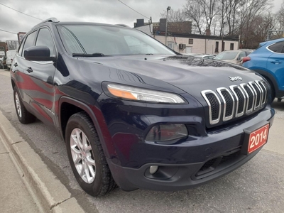 Used 2014 Jeep Cherokee NORTH-4CYL-4X4-BK CAM-BLUTOOTH-AUX-USB-ALLOYS for Sale in Scarborough, Ontario