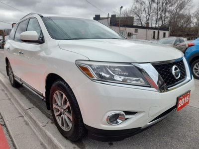 Used 2016 Nissan Pathfinder SL-AWD-7 SEATS-NAVI-BK CAM-LEATHER-PANOROOF-ALLOYS for Sale in Scarborough, Ontario