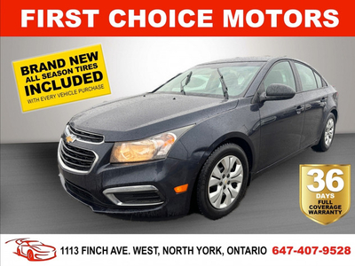 2015 CHEVROLET CRUZE 2LS ~AUTOMATIC, FULLY CERTIFIED WITH WARRAN