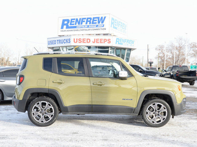 2015 Jeep Renegade Limited 4x4, Nav, Heated Leather,