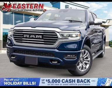 2024 Ram 1500 Limited Longhorn | Sunroof | Surround View Camera
