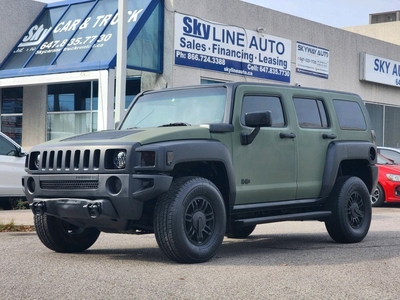 Used 2007 Hummer H3 ARMY GREEN 4WD SUNROOF NAVIGATION PCKG LEATHER INTERIOR for Sale in Concord, Ontario